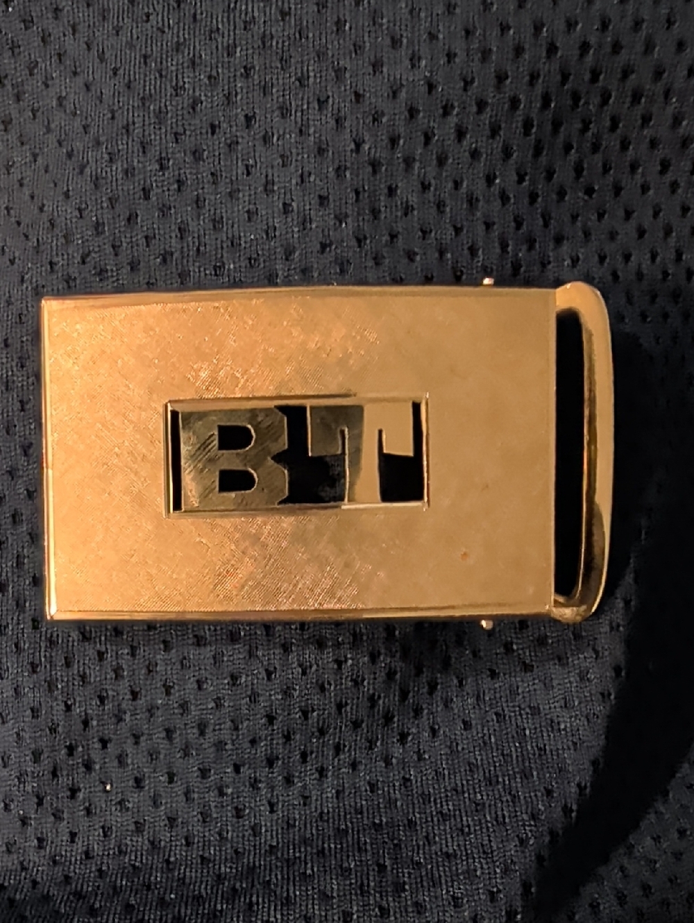 14K Belt Buckle With BT Letters Vintage